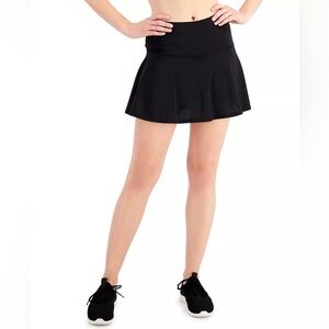 Ideology Womens Black Mini Active Wear A-Line Skort, Sz 1X
